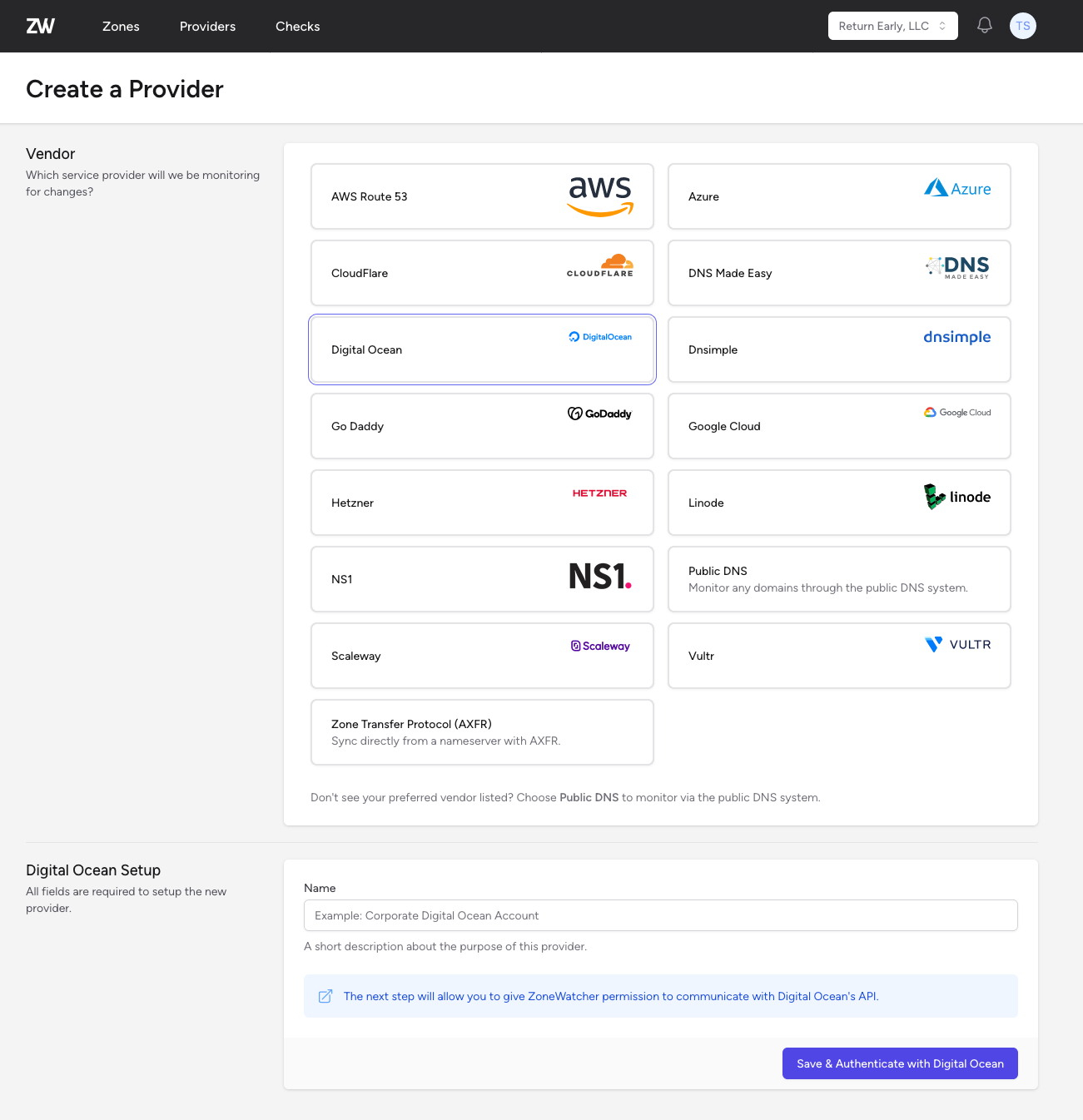 DigitalOcean Provider Setup